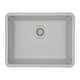 preview thumbnail 2 of 8, Lexicon Undermount Quartz 23 Inch Single Bowl Kitchen Sink Kit