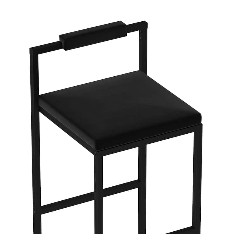 Upholstered Counter Height Barstools Dining Chairs Set of 2