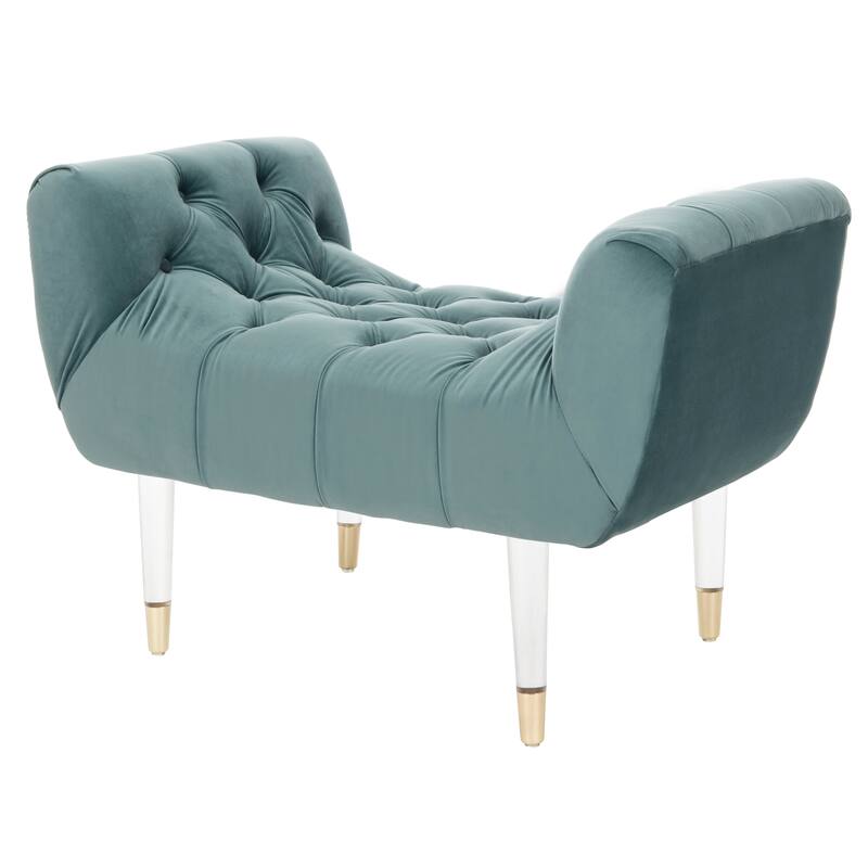 SAFAVIEH Couture Hedie Tufted Acrylic Bench - 35Wx21Dx24H