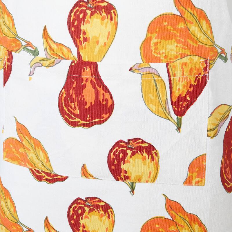 Couleur Nature Orchard Pear Apron - Burgundy - 32x36