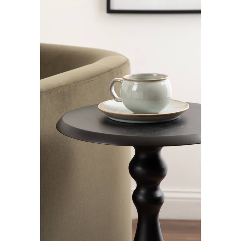 Kate and Laurel Tourneaux Wood Side Table