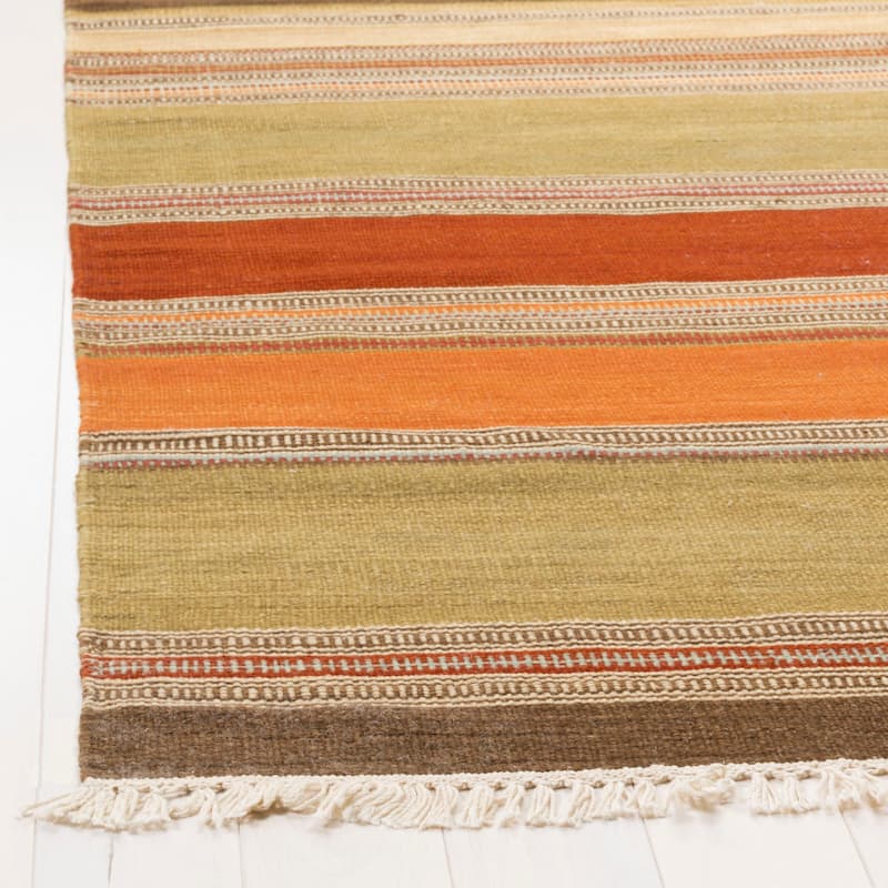 SAFAVIEH Handmade Striped Kilim Tarah Stripe Wool Rug with