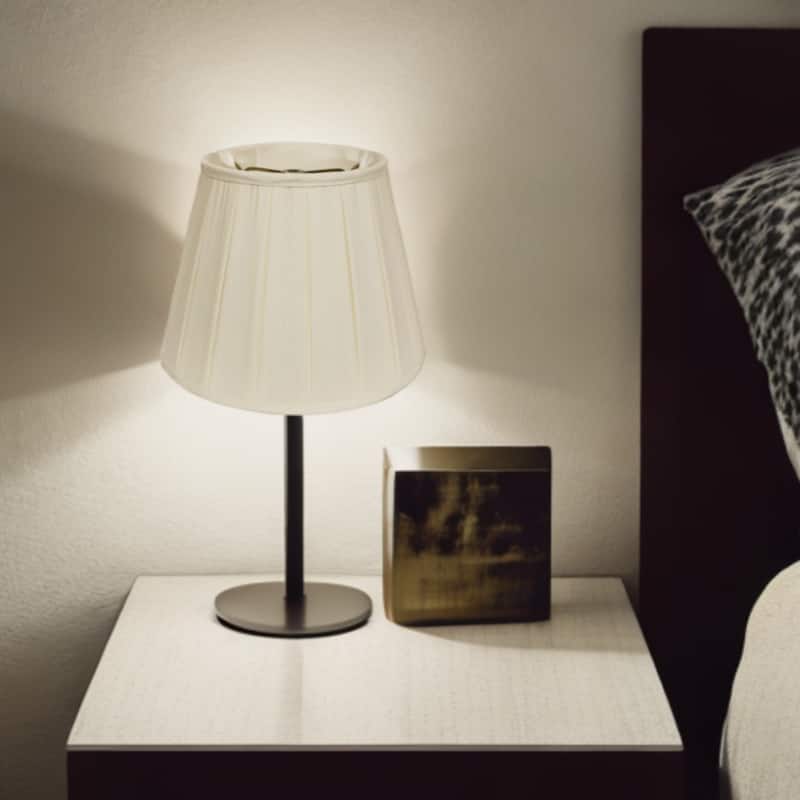 HomeRoots Ivory Shantung Silk Empire Lamp Shade - 11