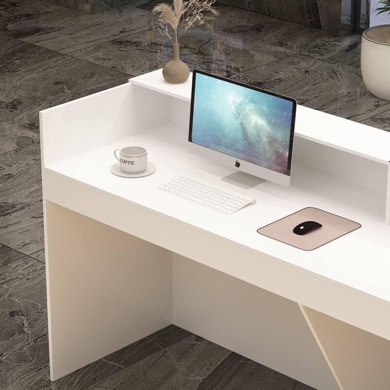 Reception Desk Cabinet Perfect for Home Office or Entertainment Center
