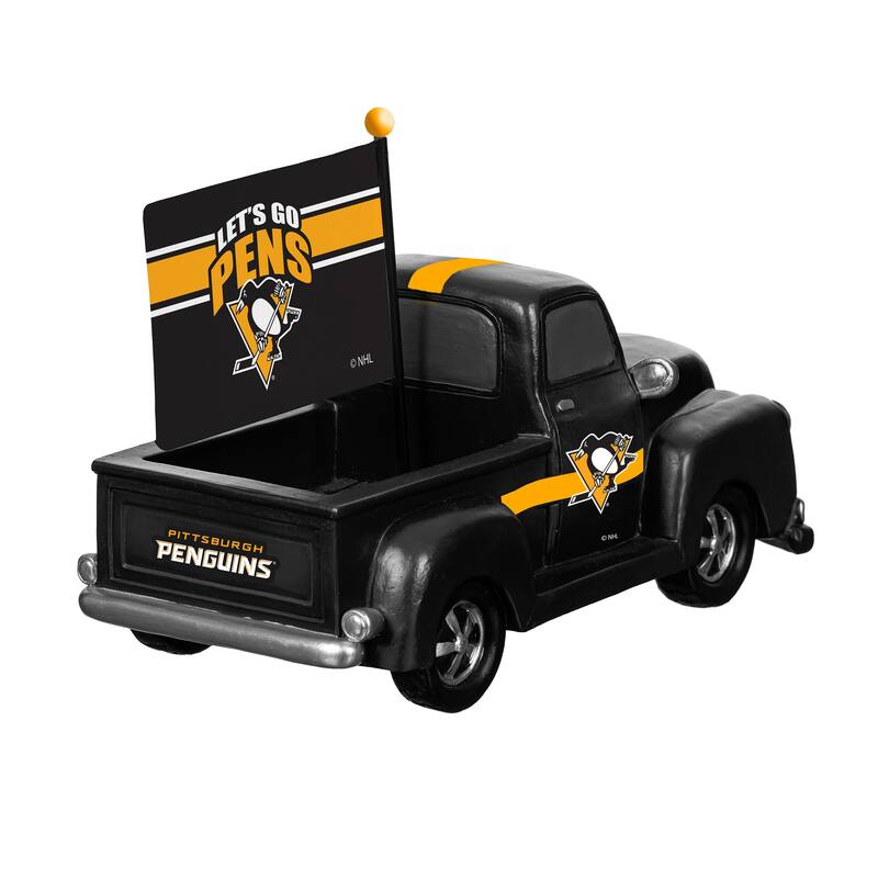 NHL Rally Truck Garden Statue with Team Flag