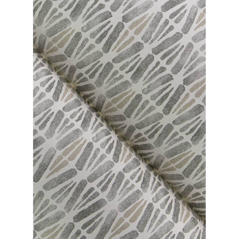 Chesapeake Nabi Charcoal Geometric Wallpaper