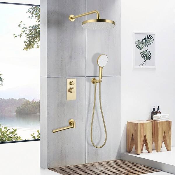 Luxury 3-Function Shower System Set - Bed Bath & Beyond - 43931632