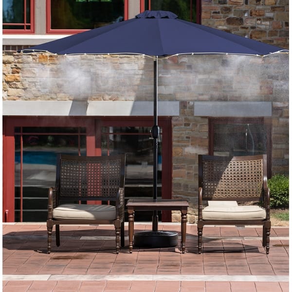 Shop Black Friday Deals On Island Umbrella 9 Ft Market Umbrella And Mister Kit Base Not Included Overstock 31723656