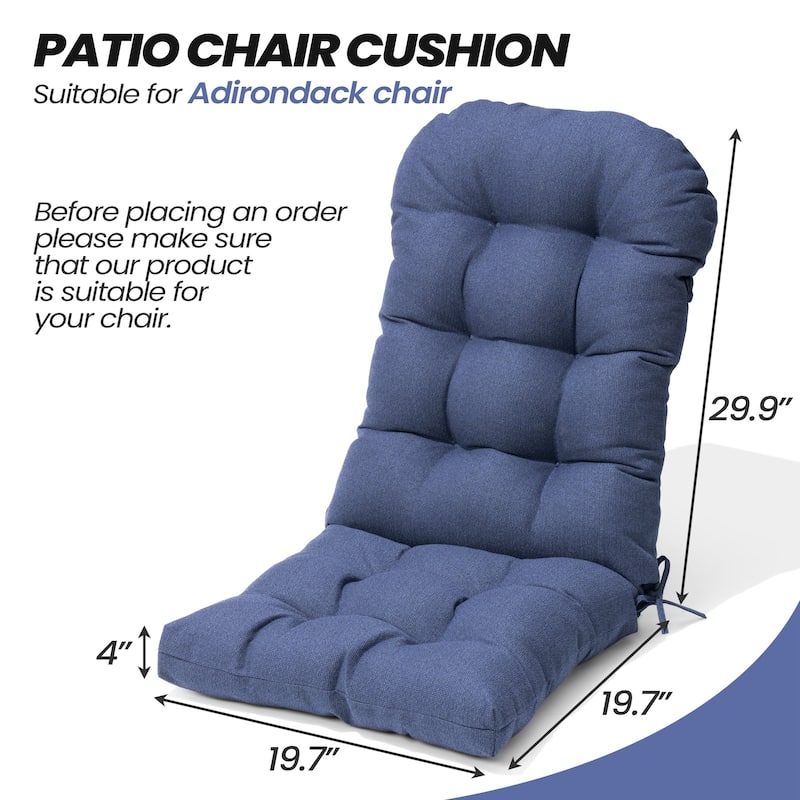 Outdoor Adirondack Chair Cushion Thickened Patio Chair Pad Lounge Rocking Chair Cushion