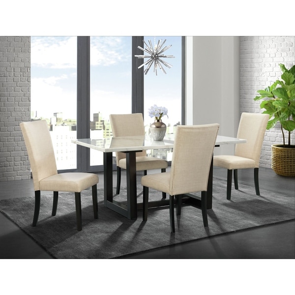 Picket House Furnishings Florentina 5PC Standard Dining Set- Table & Four Chairs. Opens flyout.