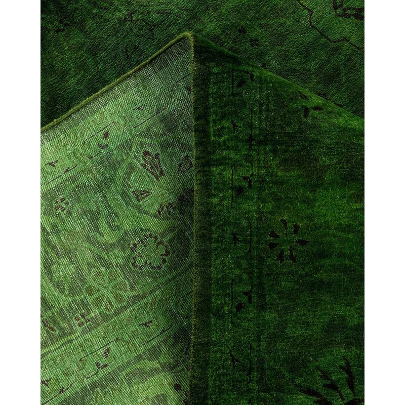 Contemporary Overdyed Wool Hand Knotted Area Rug - 6' 2" x 8' 10"