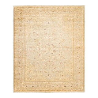 10' x 14' EORC Hand Knotted Wool Polonaise Rug Ivory 10' x 14' EORC Hand Knotted Wool Polonaise Rug Ivory