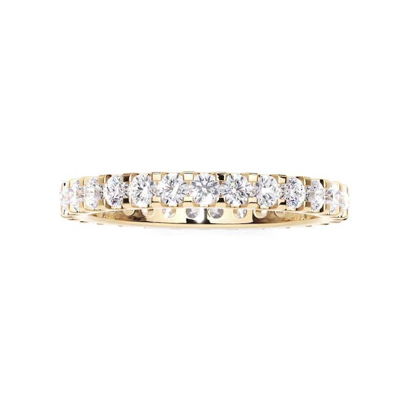 Vault Classics 1.00ct TW Natural Diamond Eternity Band (I VS2) - 7 - Yellow