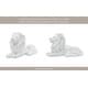 preview thumbnail 8 of 7, Sagebrook Home Modern Polyresin Geometric Lion Figurine - Stylish Decorative Sculpture for Home Decor - 13" x 6" x 8"