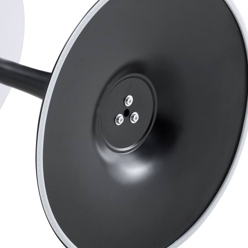 Round Dining Table, 23.6" Circle Tulip Table with Thickened Tabletop & Metal Pedestal, Mid Century Modern Bistro Table