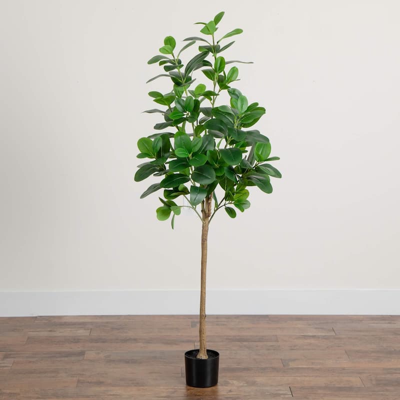 Audrey Ficus Potted Artificial Tree - 5' - Unlit