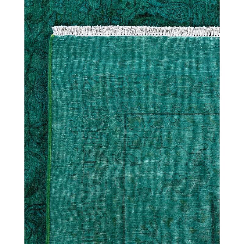 Contemporary Overdyed Wool Hand Knotted Area Rug - 8' 2" x 10' 2"