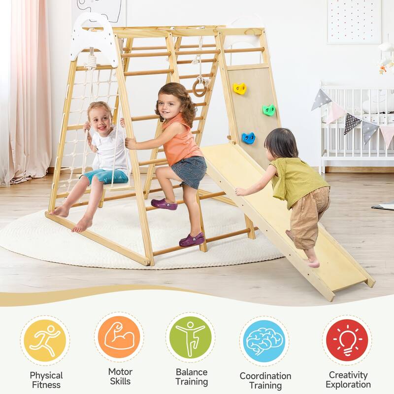 Gym Playset Climbing Structure for Climbing & Sliding for Boys and Girls