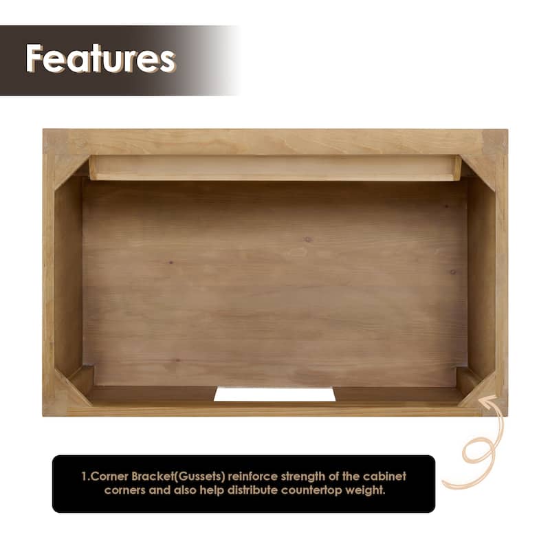 Altair Solana Bath Vanity Base without Top and Sink, no Mirror