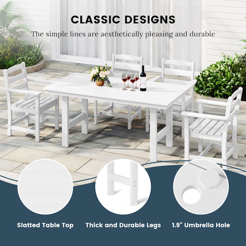 Shoreside 7-Piece Arm Chair Dining Set