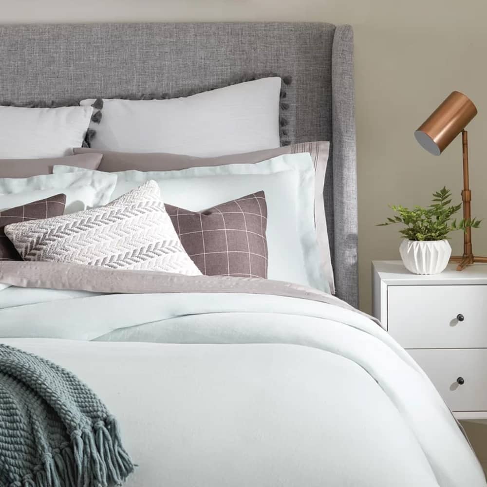 LR Home Grayscale Chevron Throw Pillow 18 inch