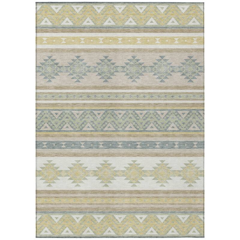 Machine Washable Indoor/ Outdoor Global Heston Chantille Rug