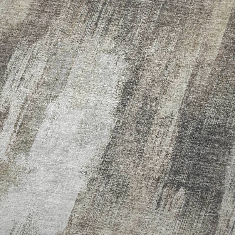 Premium Machine Washable Modern Brushstroke Sherpa Throw Blanket