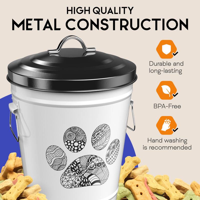 Amici Pet Food Zentangle Safe Storage Canister