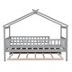 preview thumbnail 7 of 30, Twin Size House Bed for Kids, Wooden House Bed Twin with Trundle