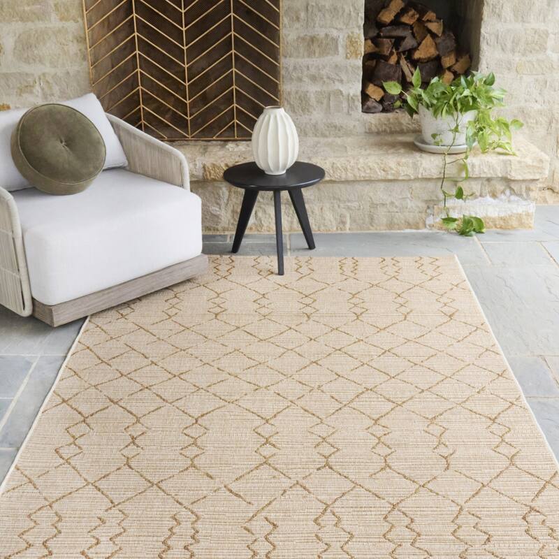 Marion Diamond Trellis Indoor/Outdoor Area Rug