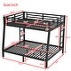 preview thumbnail 4 of 8, Space-Saving Metal Full XL over Queen Bunk Bed for Teens and Adults, Noise Reduced/No Box Spring Needed