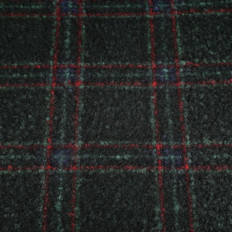 Eddie Bauer Printed Boucle/Faux Fur Throw Blanket
