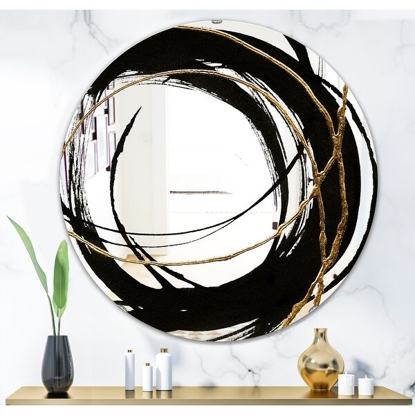 Porch & Den 'Black & White 10' Glam Mirror - Black. Opens flyout.