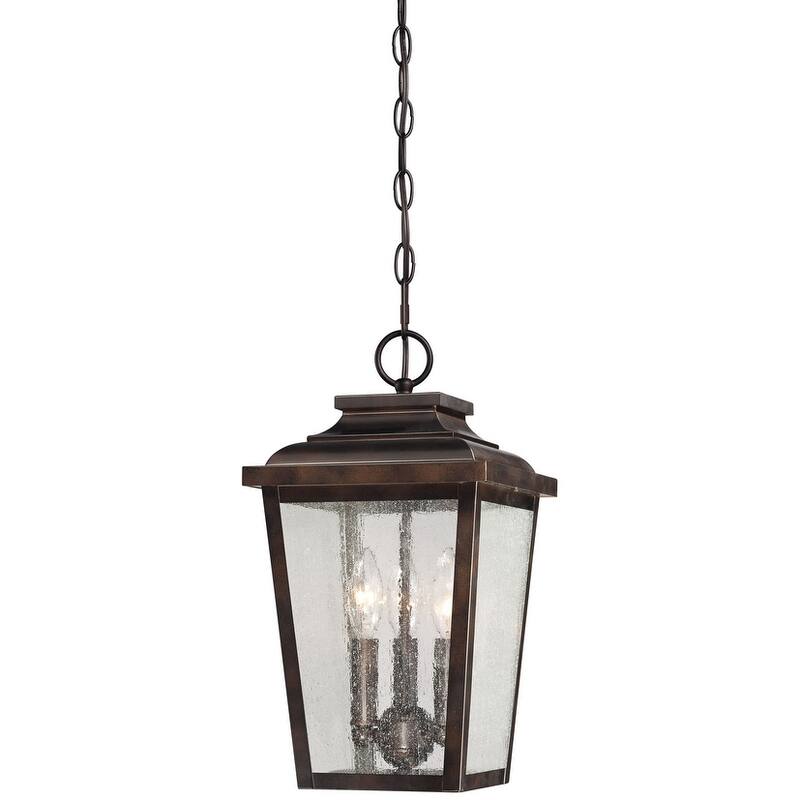 The Great Outdoors 3 Light Lantern Pendant from the Irvington Manor - Chelesa Bronze