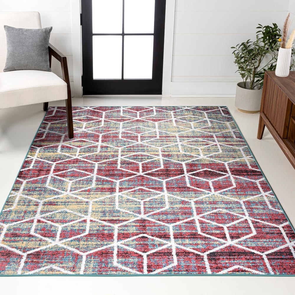JONATHAN Y Cole Blocks Modern Geometric Area Rug