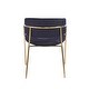 preview thumbnail 13 of 13, Porthos Home Cardi Dining Chairs Set of 2, Velvet Upholstery, Gold Legs