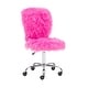 preview thumbnail 8 of 52, Clara Faux Fur Armless Office Chair
