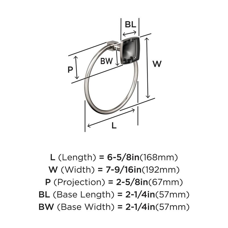 Amerock Stature Wall Mounted Towel Ring
