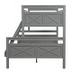preview thumbnail 3 of 6, Twin over Full Bunk Bed with ladder, Safety Guardrail