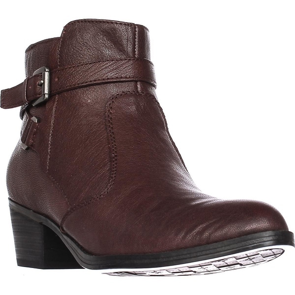 naturalizer Zakira Casual Zip Up Ankle Boots, Wine - 9 us / 39 eu