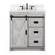 preview thumbnail 124 of 165, Sudio Design Bathroom Vanity Rafter Collection 30" Single Sink - White Wash
