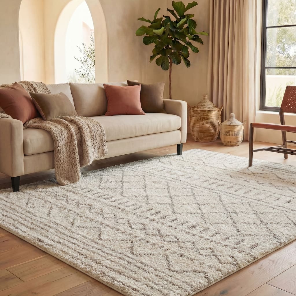 SAFAVIEH Arizona Lotta Shag Moroccan Boho 1.6-inch Rug