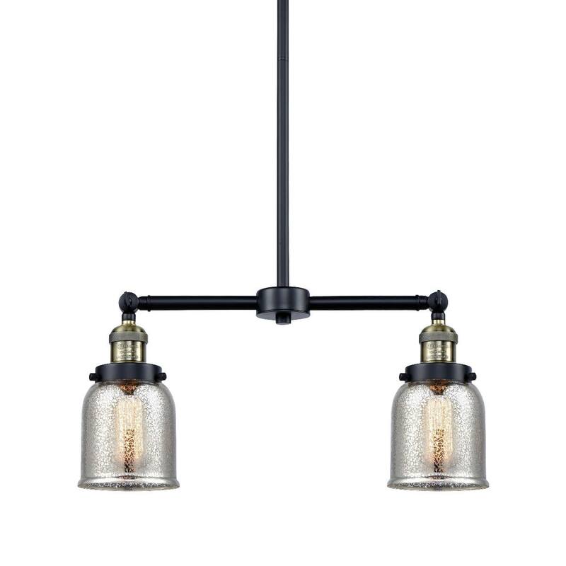 Innovations Lighting Small Bell 2 Light 21" Wide Linear Chandelier