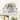 12.6-inch Satin Nickel Small Low Profile Fandelier Ceiling Fan with Light and Bubble Acrylic Cage - 12.6" W x 6.6" H