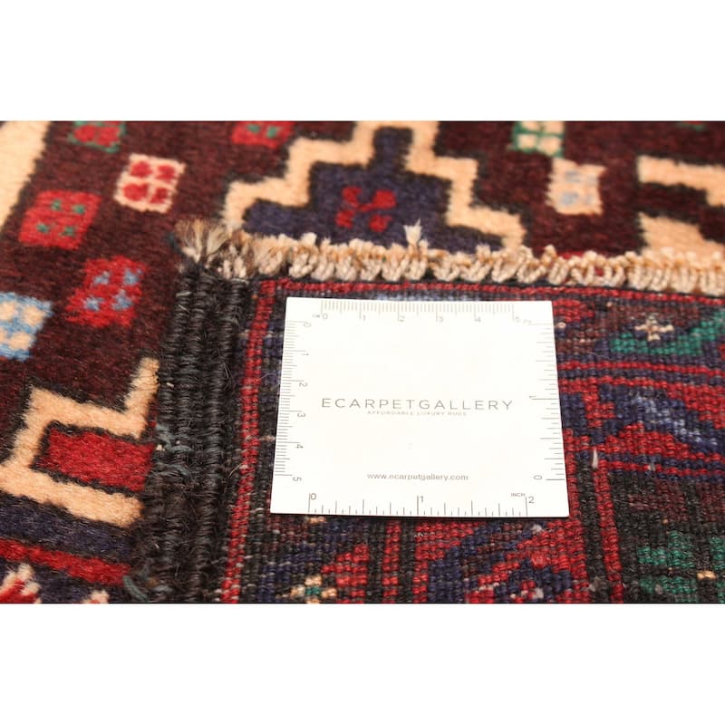 ECARPETGALLERY Hand-knotted Teimani Navy Wool Rug - 3'10 x 6'8