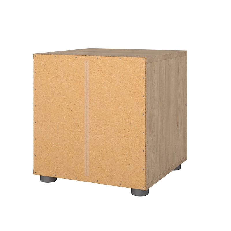 Porch & Den Angus Foiled 2-drawer Nightstand