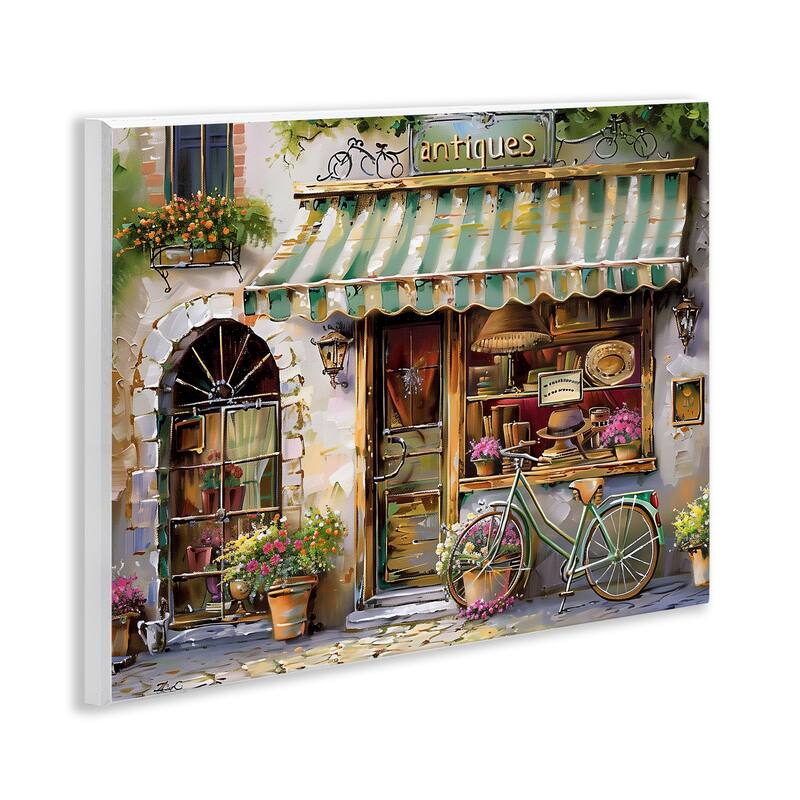 Stupell Charming Antique Shop Wall Plaque Art Design By Arlington Prints