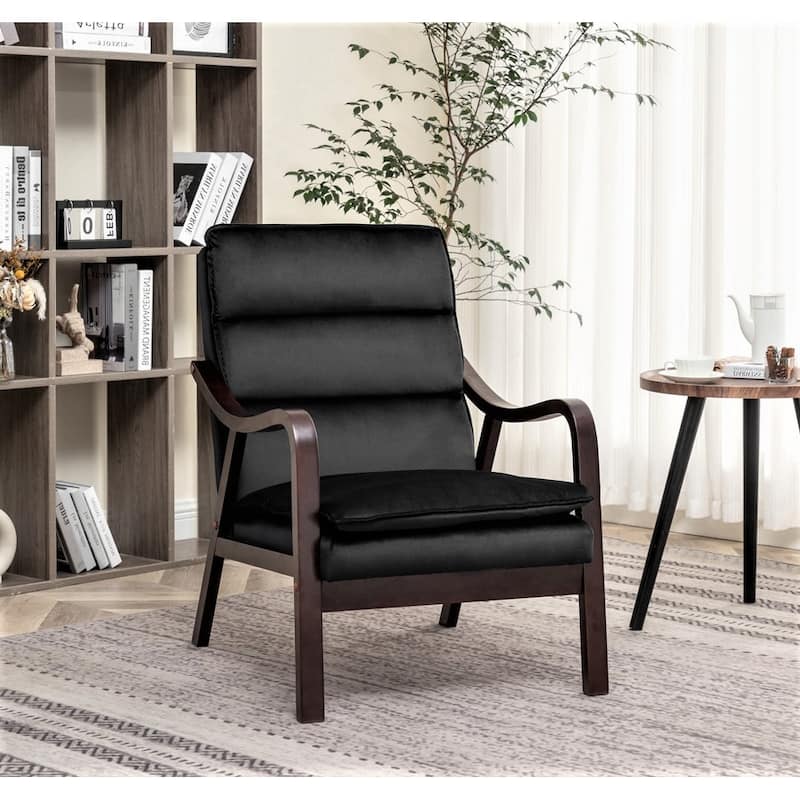 Clovis 24.8" Wide Velvet Armchair