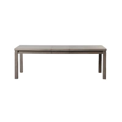 Furniture of America Cruz Transitoinal Grey 90-inch Solid Wood Expandable Dining Table