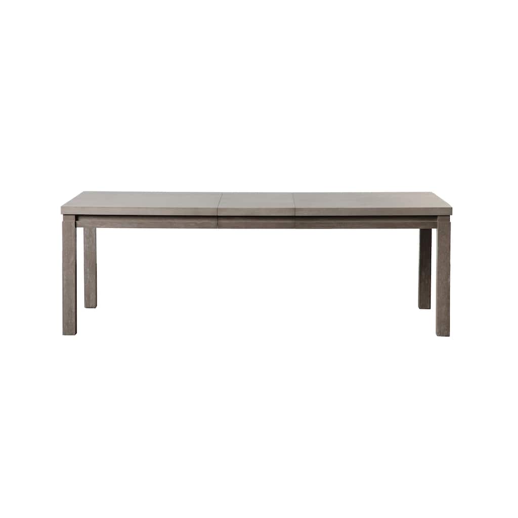 Furniture of America Cruz Transitoinal Grey 90-inch Solid Wood Expandable Dining Table